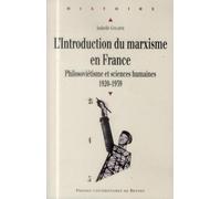 INTRODUCTION DU MARXISME EN FRANCE