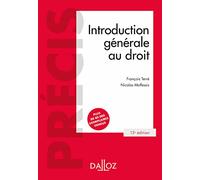 Introduction générale au droit 13ed