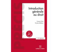 Introduction générale au droit 17ème édition - François Terré - Dalloz - broché - Etude