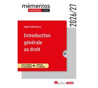 Introduction générale au droit Cours intégral et synthétique + Tableaux et schémas - Sophie Druffin-Bricca - Gualino Eds - broché - Etude