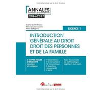 Introduction générale au droit et droit des personnes et de la famille - L1: 3 copies réelles d'étudiants annotées et corrigées - 9 Dissertations - 5 ... conseils de méthodologie appliqués aux sujets