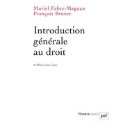 Introduction générale au droit - Muriel Fabre-Magnan - Puf - broché - Etude