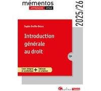 Introduction générale au droit Sophie Druffin-Bricca (Auteur)