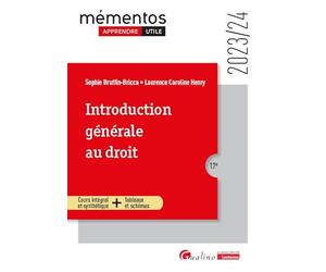 Introduction générale au droit: Une synthèse accessible sur le droit objectif et les droits subjectifs pour l'étudiant qui débute ses études (2023-2024)