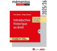 Introduction historique au droit Pierre Allorant (Auteur), Philippe Tanchoux (Auteur)