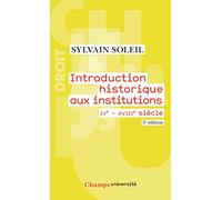 Introduction historique aux institutions