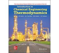 Introduction To Chemical Engineering Thermodynamics Ise