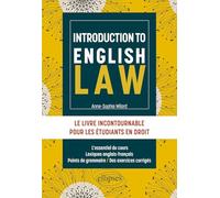 Introduction to English Law: Le livre incontournable pour les étudiants en Droit