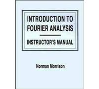 Introduction To Fourier Analysis, Solutions Manual