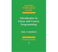 Introduction To Linear And Convex Programming