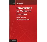 Introduction au calcul de Malliavin – Cambridge University Press
