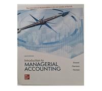 Introduction To Managerial Accounting Ise