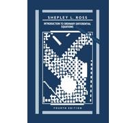 Introduction To Ordinary Differential Equations, Student Solutions Manual