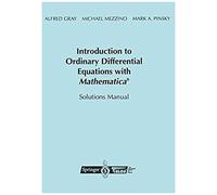 Introduction To Ordinary Differential Equations With Mathematica®