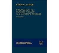Introduction to Probability Theory and Statistical Inference by Harold J. Larson Paperback Book Harold J. Larson (Auteur)