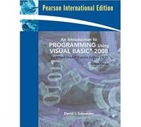 Introduction To Programming Using Visual Basic 2008