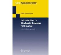 Introduction To Stochastic Calculus For Finance