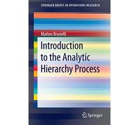 Introduction à l'Analytic Hierarchy Process – Springer Verlag