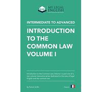 Introduction To The Common Law, Vol 1
