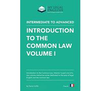 Introduction to the Common Law, Vol 1: English for an Introduction to the Common law, Vol 1
