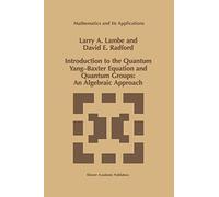 Introduction to the Quantum Yang-Baxter Equation and Quantum Groups: An Algebraic Approach: An Algebraic Approach (Mathematics And Its Applications)