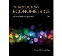 Introductory Econometrics by Jeffrey Michigan State University Wooldridge Jeffrey Michigan State University Wooldridge (Auteur)