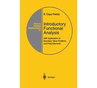 Analyse fonctionnelle introductive – Applications aux problèmes aux limites et aux éléments finis