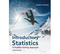 Introductory Statistics: A Problem-Solving Approach