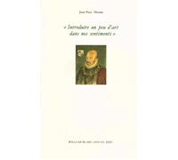 Introduire un peu d'art dans nos sentiments - Jean-Paul Michel - William Blake - broché - Poésie
