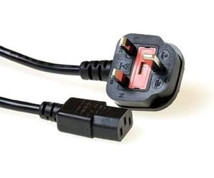 Intronics 230 V Connection Cable UK Plug - C13 - Power Cables (Black, 2.5 m)