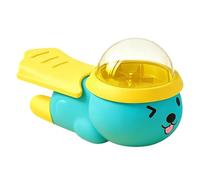 Introti ABS Distributeur de nourriture pour animaux de compagnie avec fond antidérapant - Jouet interactif intégré - Jouet interactif de dessin animé - Fournitures lentes pour une alimentation saine