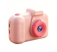 Introti AI Appareil photo HD double objectif avec chat vocal AI et reconnaissance d'objets (carte TF non incluse) Mini appareil photo numérique selfie écran IPS 2,4" Cadeau idéal pour les enfants