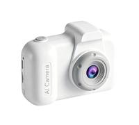 Introti AI Appareil photo HD double objectif avec chat vocal AI et reconnaissance d'objets (carte TF non incluse) Mini appareil photo numérique selfie écran IPS 2,4" Cadeau idéal pour les enfants