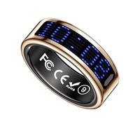 Introti Bague intelligente avec écran d'affichage, traqueur de fitness et de santé, anneaux d'étanchéité IP68 avec notification d'appel, pour homme et femme