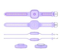 Introti Bracelet en silicone pour tracker Tile Life360 Mate 2024 (tracker non inclus) - Bracelet étanche en silicone pour la course à pied (violet)