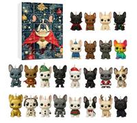 Introti Calendrier de compte à rebours de Noël pour les amoureux des chiens et les parents d'animaux (C)