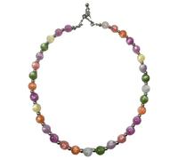 Introti Collier de perles en pierre naturelle de style bohème coloré pour la fabrication de bijoux et bracelets à faire soi-même, 70*60*40mm, Cuivre, Cuivre