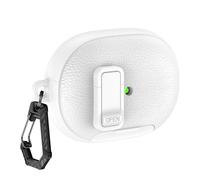 Introti Coque de protection anti-rayures pour Huawei FreeBuds Pro 5 avec support de téléphone et verrouillage pour écouteurs Motif litchi