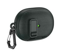 Introti Coque de protection anti-rayures pour Huawei FreeBuds Pro 5 avec support de téléphone et verrouillage pour écouteurs Motif litchi