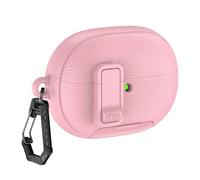 Introti Coque de protection anti-rayures pour Huawei FreeBuds Pro 5 avec support de téléphone et verrouillage pour écouteurs Motif litchi
