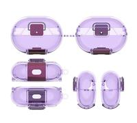 Introti Coque de protection en TPU transparent avec verrouillage anti-rayures pour casque avec mousqueton résistant aux chocs pour Studio Buds/Studio Buds+