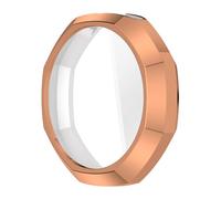 Introti Coque en silicone mat octogonale pour montre Swatch Royal Pop Modification Cadre Refit Protecteur d'écran pour montres Swatch AP Royal Pop (or rose)