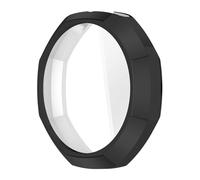 Introti Coque en silicone mat octogonale pour montre Swatch Royal Pop Modification Cadre Refit Protecteur d'écran pour montre de poche Swatch AP Royal Pop Accessoires (Noir)