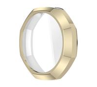 Introti Coque en silicone mat octogonale pour montre Swatch Royal Pop Modification Cadre Refit Protecteur d'écran pour montres Swatch AP Royal Pop (Or clair)