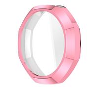 Introti Coque en silicone mat octogonale pour montre Swatch Royal Pop Modification Cadre Refit Protecteur d'écran pour montres Swatch AP Royal Pop (Rose)