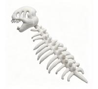 Introti Costume de squelette de dinosaure 3D en peluche confortable avec capuche pour homme et femme - Pour fêtes costumées et photos