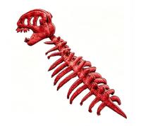 Introti Costume de squelette de dinosaure 3D en peluche confortable avec capuche pour homme et femme - Pour fêtes costumées et photos