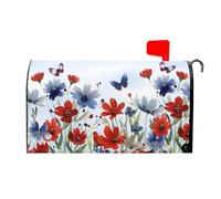 Introti Couverture magnétique imperméable et légère pour boîte aux lettres aquarelle - Motif paysage coloré - Pour ferme, jardin, cour, décoration de vacances