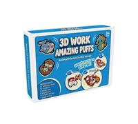 Introti Ensemble de peinture de texture à effet 3D avec 12 pinceaux colorés à faire soi-même - Kit d'activités de dessin 3D à faire soi-même - Cadeau idéal pour Noël et anniversaire - Pour filles et
