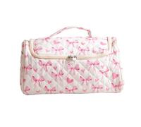 Introti Étui de transport matelassé pour sèche-cheveux grande capacité avec clip de bouclage rembourré avec fermeture éclair Motif floral Pochette de rangement pour brosse Airstraight et accessoires